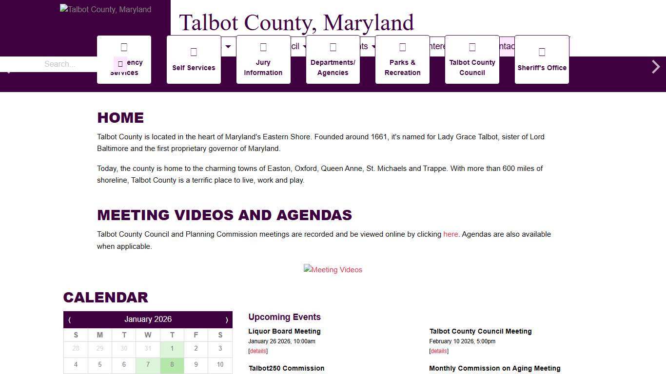 Home - Talbot County, Maryland