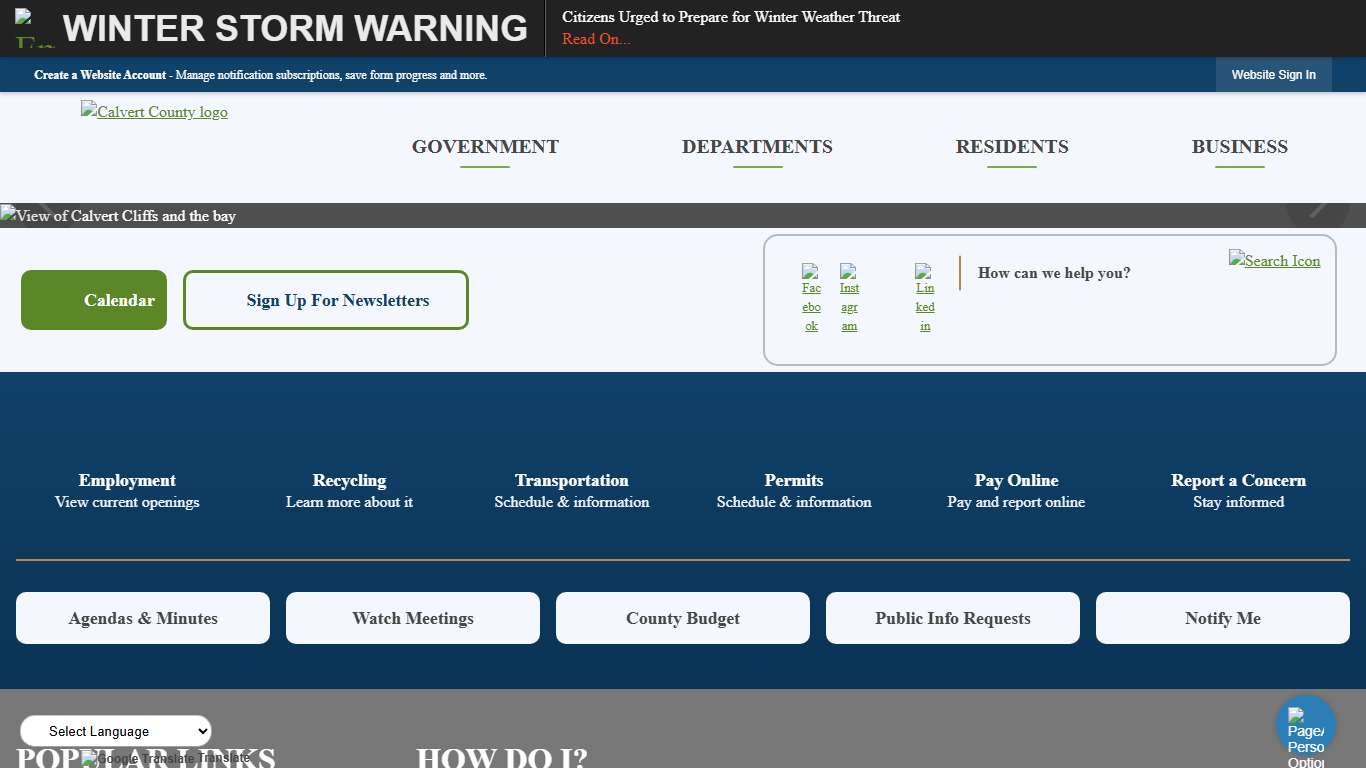 Calvert County, MD - Official Website Official Website